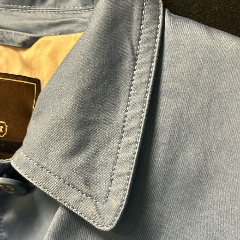 Coach Light Blue Short Trench - Picture 8 of 11